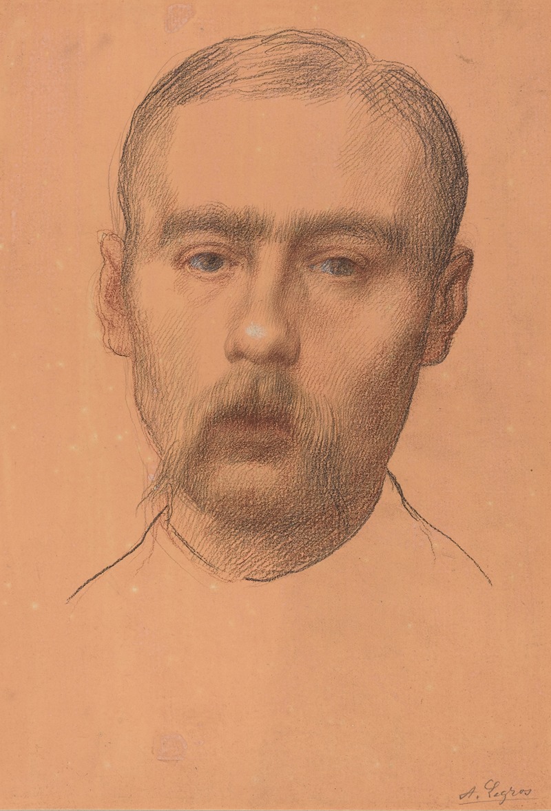Alphonse Legros - Head of a Man (Possible Portrait of Professor E.D. Adams)
