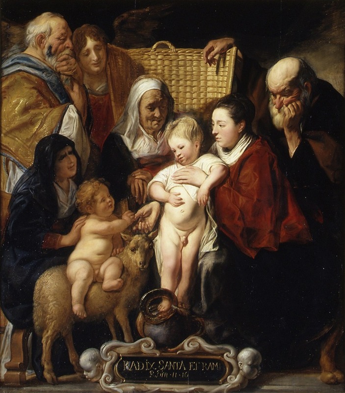 Jacob Jordaens - The Holy Family with Saint Anne and the Young Baptist and His Parents