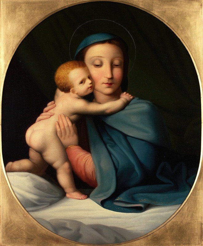 Johann Evangelist Scheffer von Leonhardshoff - Madonna and Child