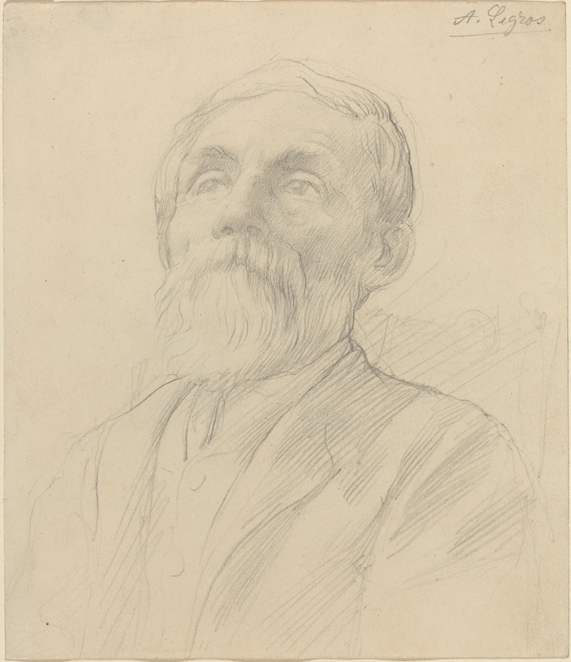 Alphonse Legros - Portrait of an Old Man