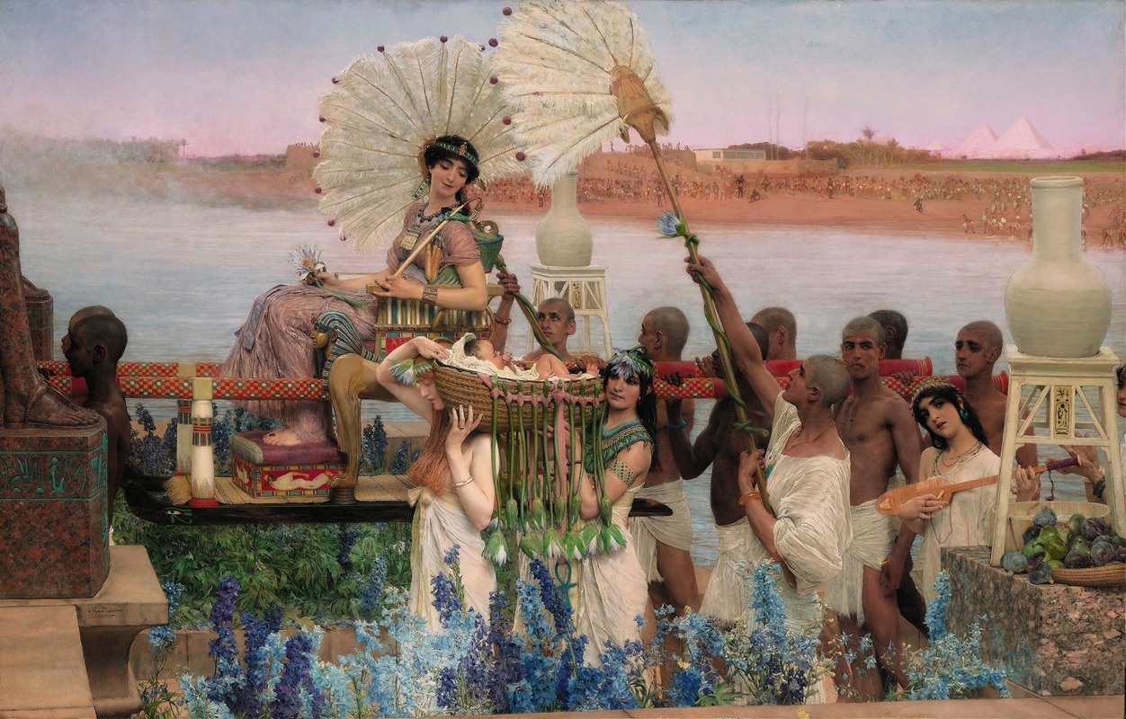 Lawrence Alma-Tadema - The finding of Moses