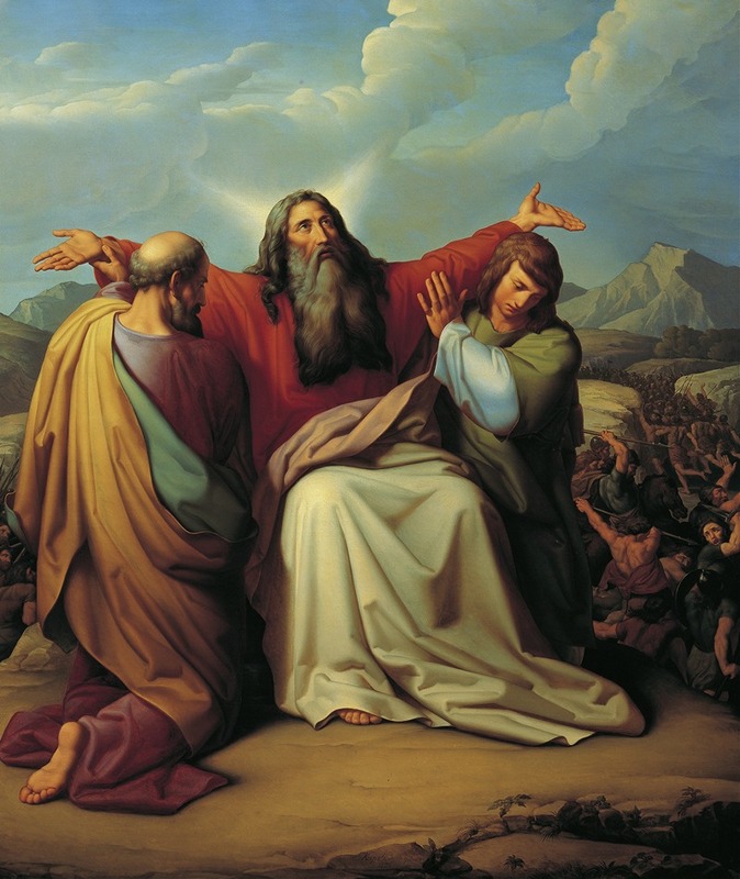 Leopold Kupelwieser - Moses praying for victory