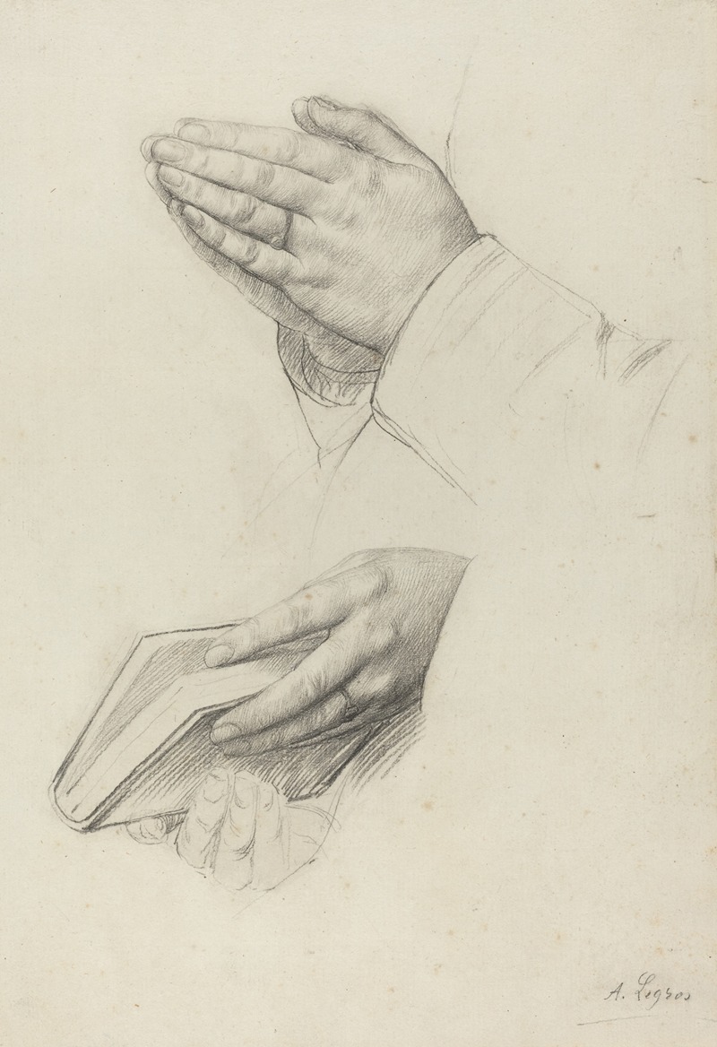 Alphonse Legros - Two Studies of Hands