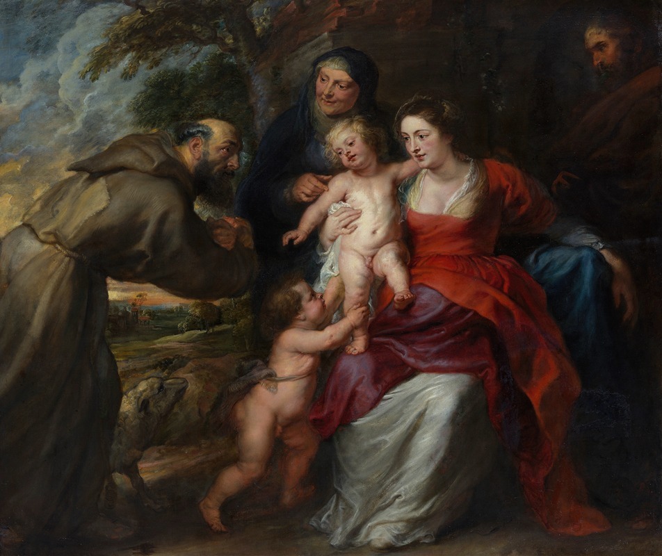 Peter Paul Rubens - The Holy Family with Saints Francis and Anne and the Infant Saint John the Baptist