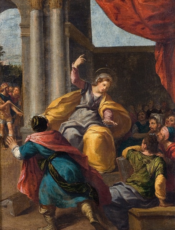 Scarsellino - St Catherine among the Philosophers