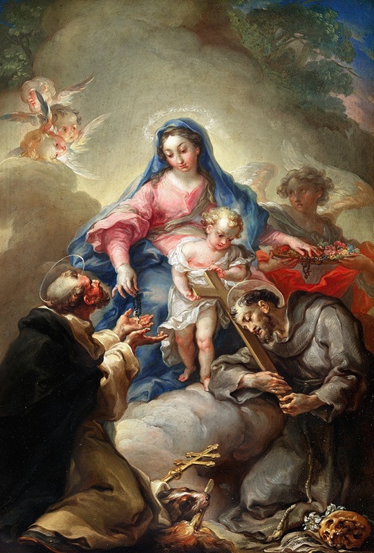 Vicente López Portaña - Virgin with St. Francis and St. Dominic
