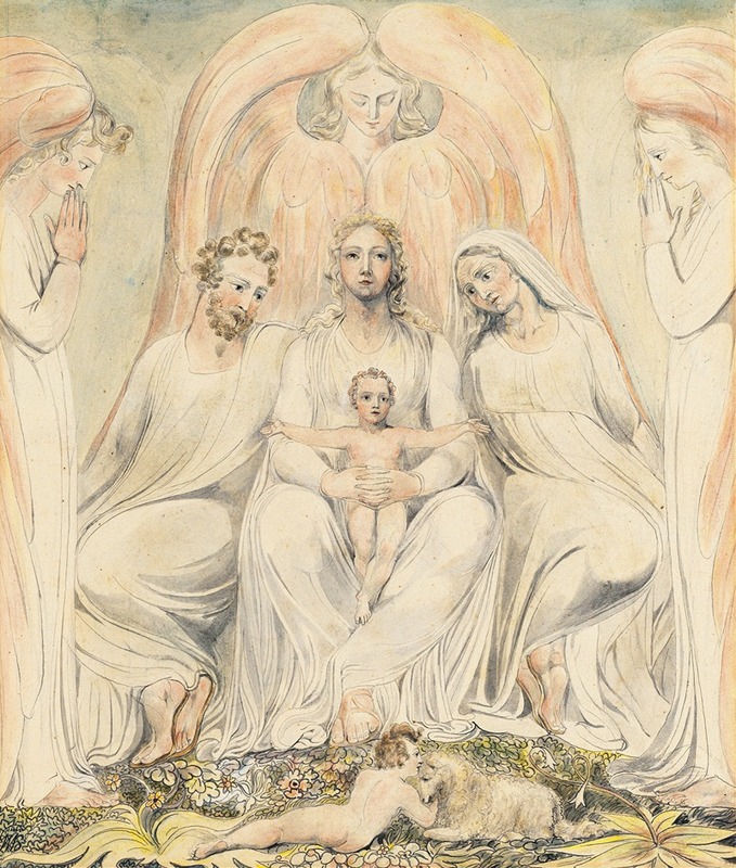 William Blake - The Holy Family (also known as Christ in the Lap of Truth)