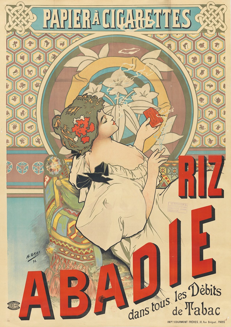 Henri Boulanger Gray - Papier à cigarette Riz Abadie