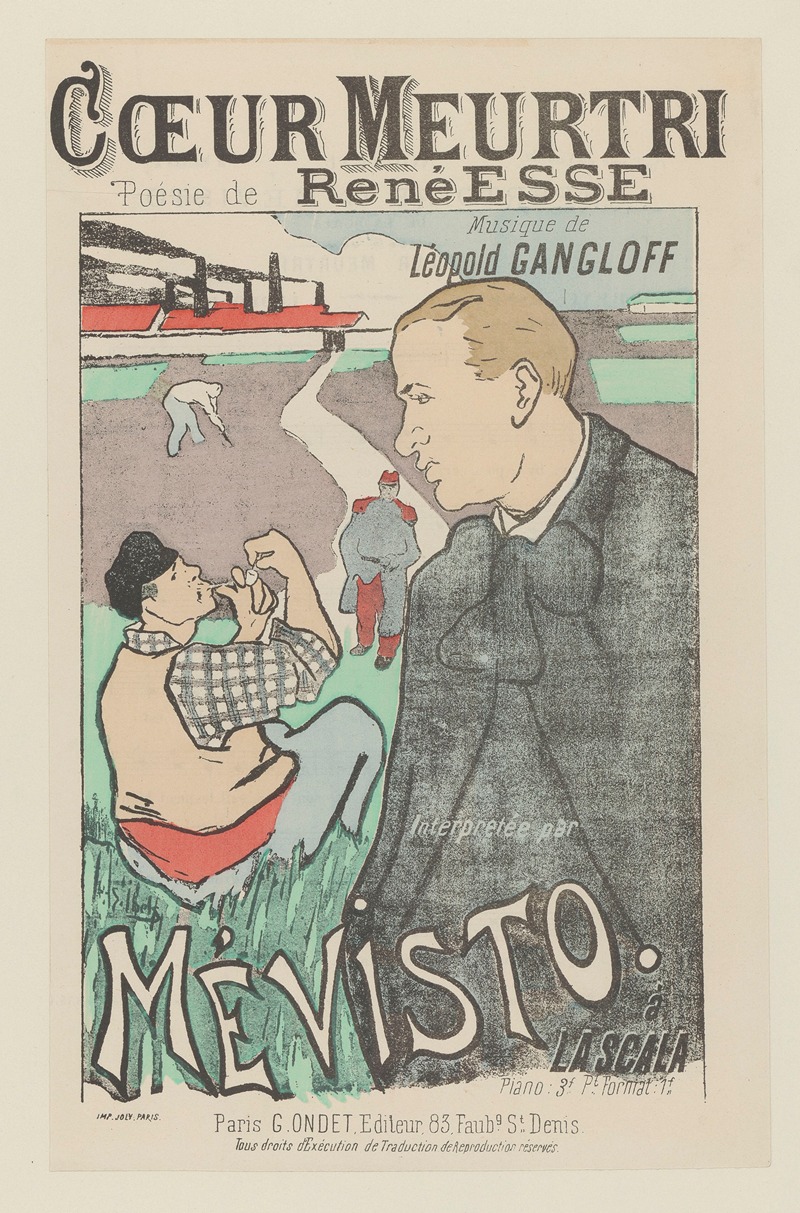 Henri-Gabriel Ibels - Coeur Meurtri – Poésie de René Esse
