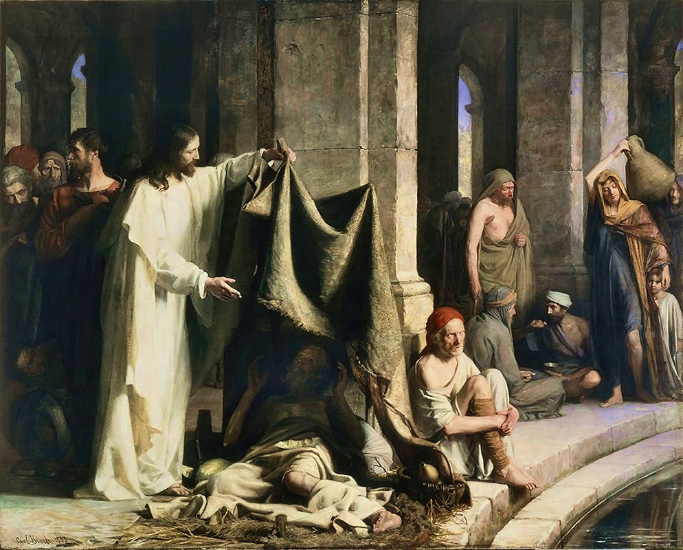 Carl Bloch - Christ Healing at the Pool of Bethesda