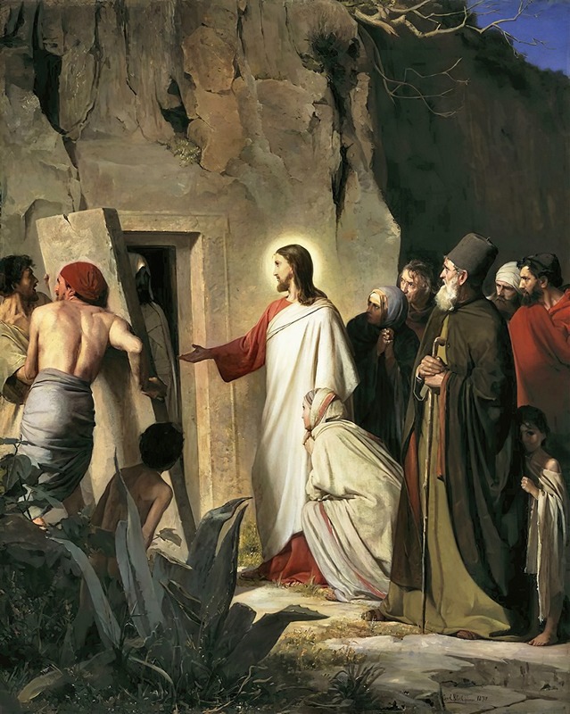 Raising of Lazarus by Carl Bloch, John 11, Bible.Gallery