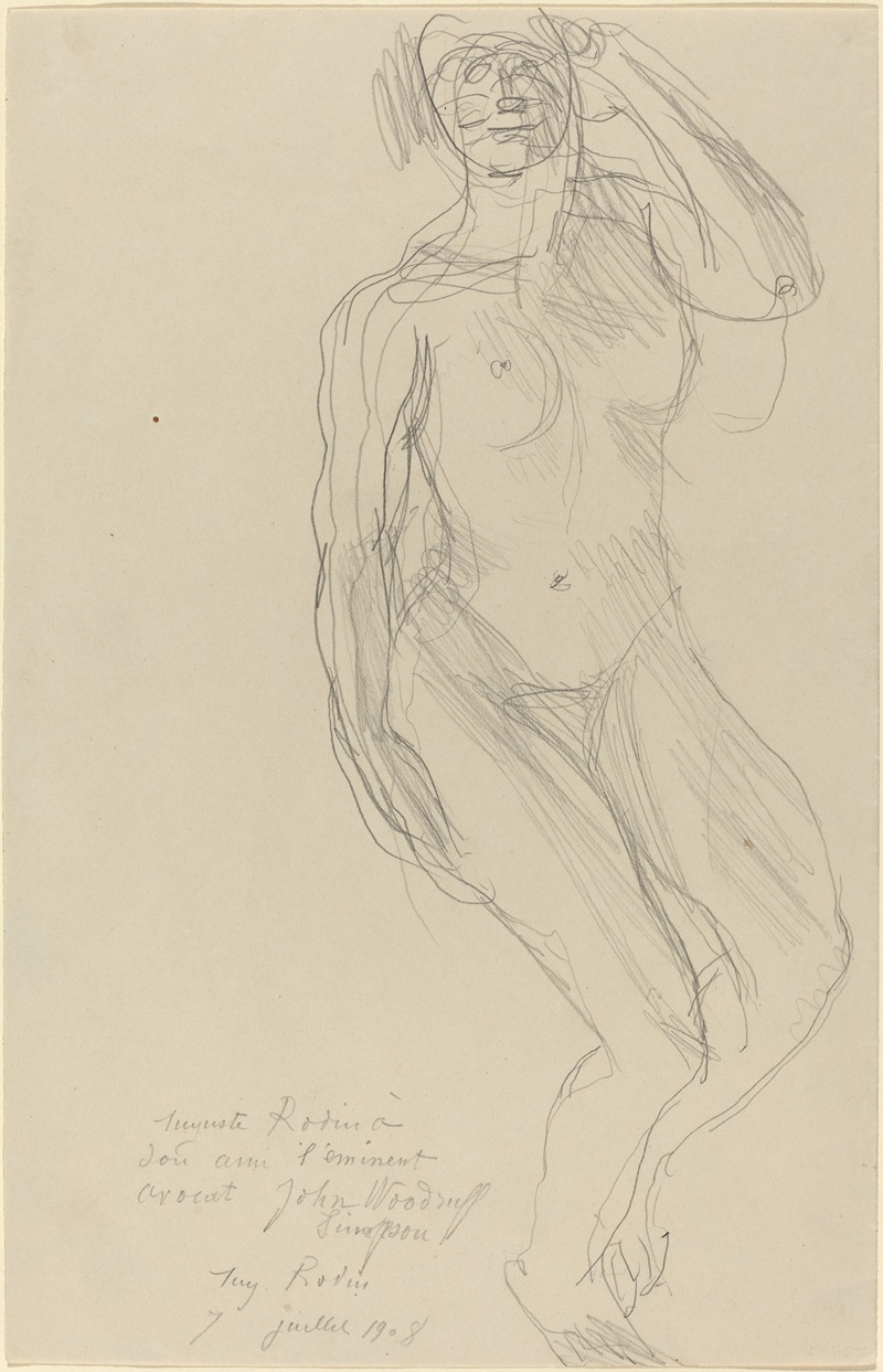 Auguste Rodin - Seated Female Nude Looking Forward