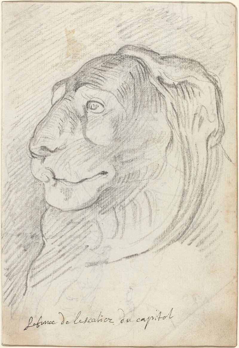 Augustin Pajou - Lion’s Head from the Capitoline Staircase