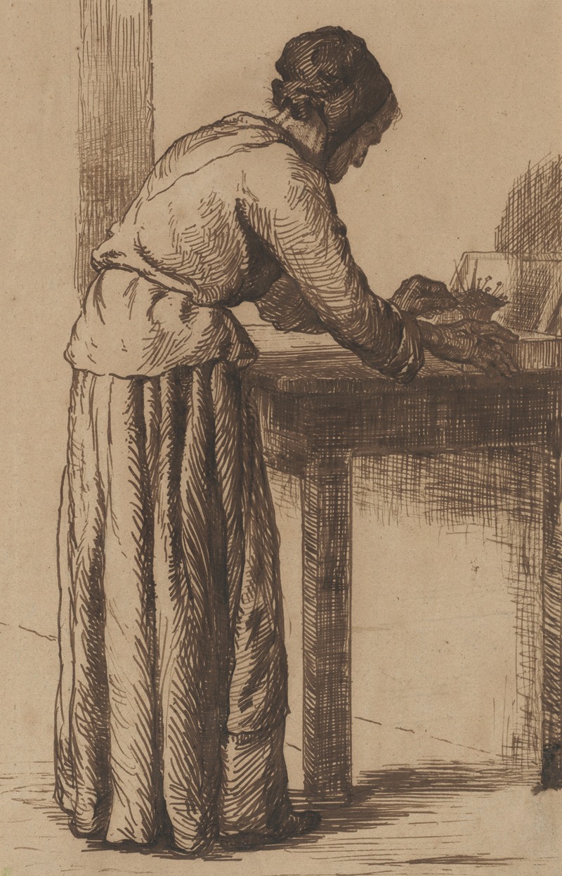 Théodule Ribot - Old Woman Working