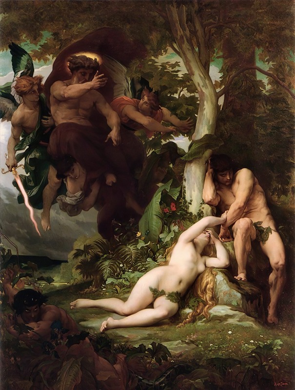 Alexandre Cabanel - The Expulsion Of Adam And Eve From The Garden Of Paradise