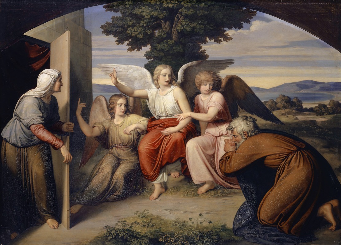 Bernhard von Neher the younger - The Angels With Abraham