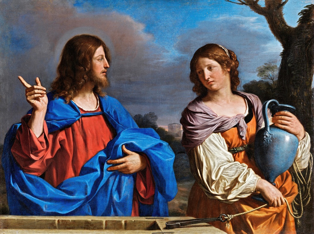 Guercino - Jesús Y La Samaritana En El Pozo