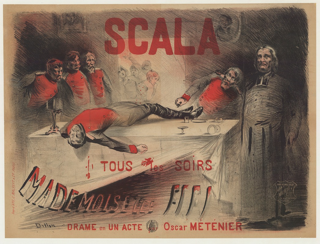 Henri-Patrice Dillon - Scala… Mademoiselle Fifi, drame en un acte par Oscar Méténier