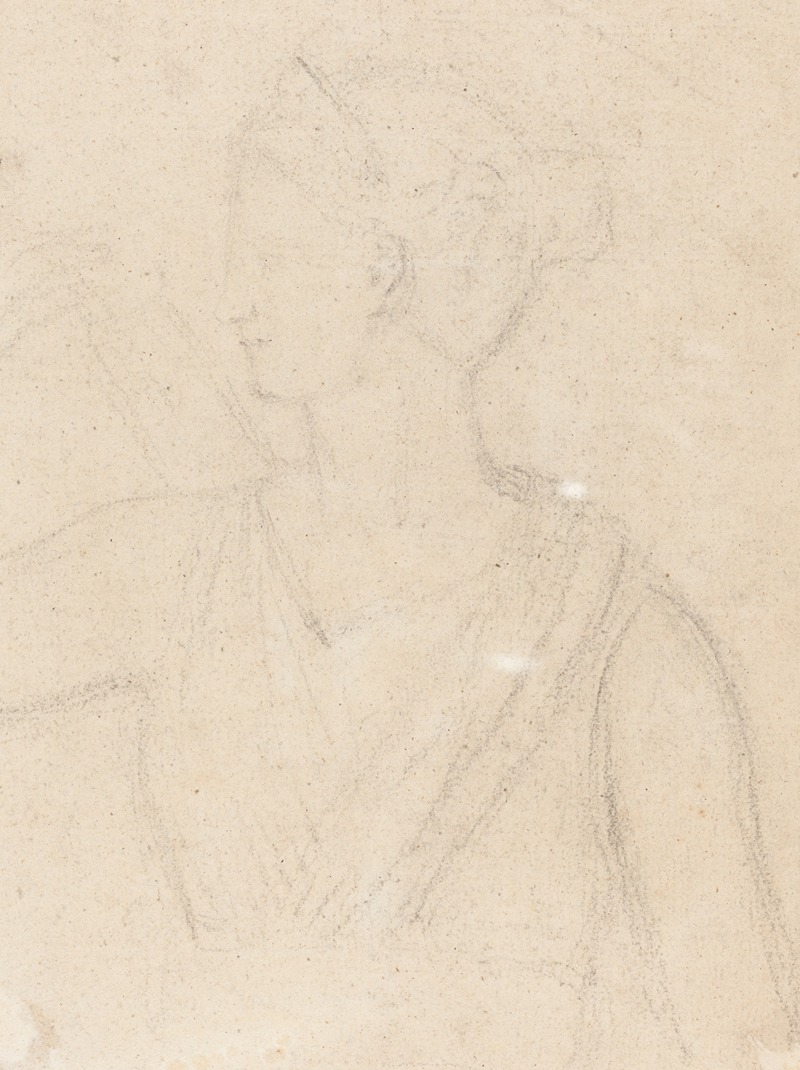 Benjamin Robert Haydon - Study of the Statue of Diana in the Vatican (verso)