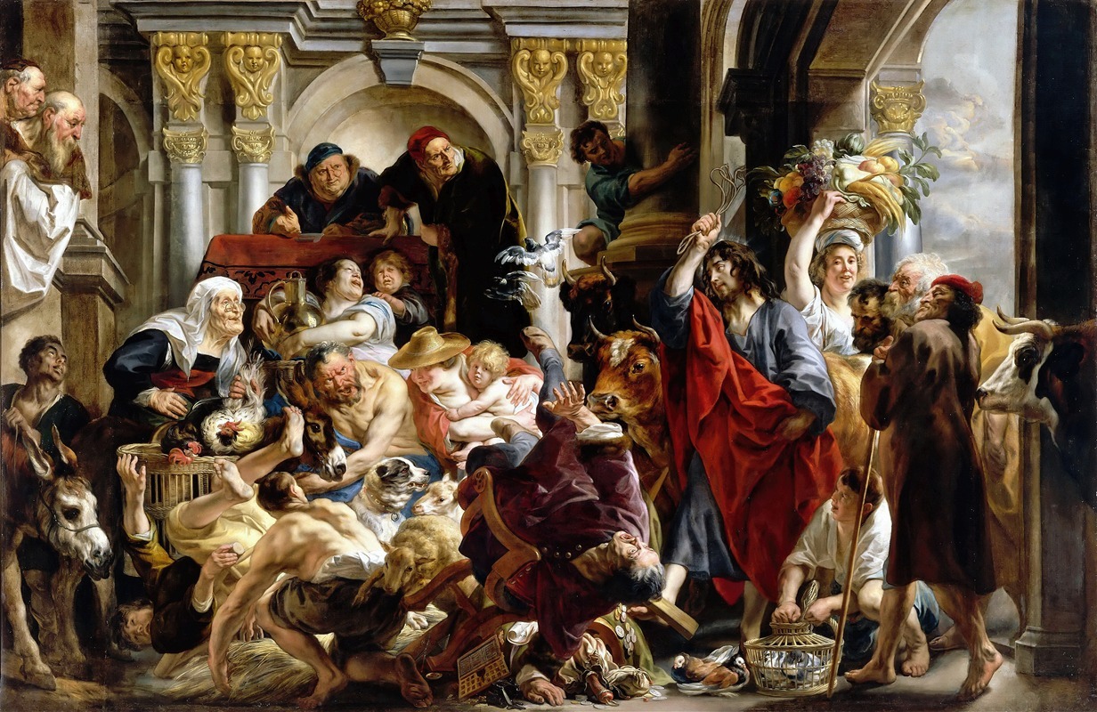 Jacob Jordaens - Jesus Driving The Merchants From The Temple