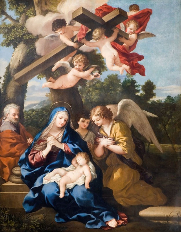 Pietro da Cortona - The Holy Family With Angels