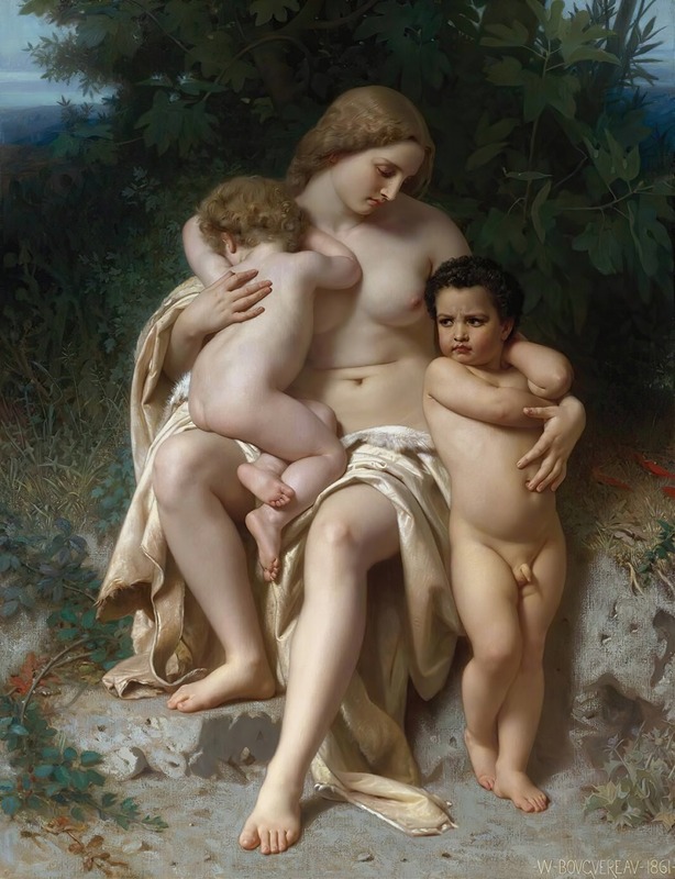 William Bouguereau - La Première Discorde (Cain And Abel)