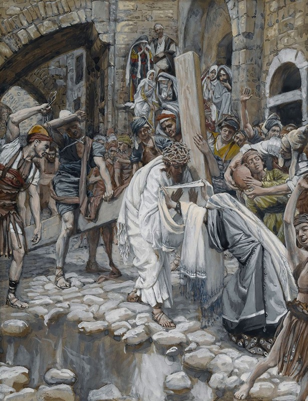 James Tissot - A Holy Woman Wipes the Face of Jesus