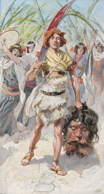 James Tissot - David Takes the Head of Goliath to Jerusalem