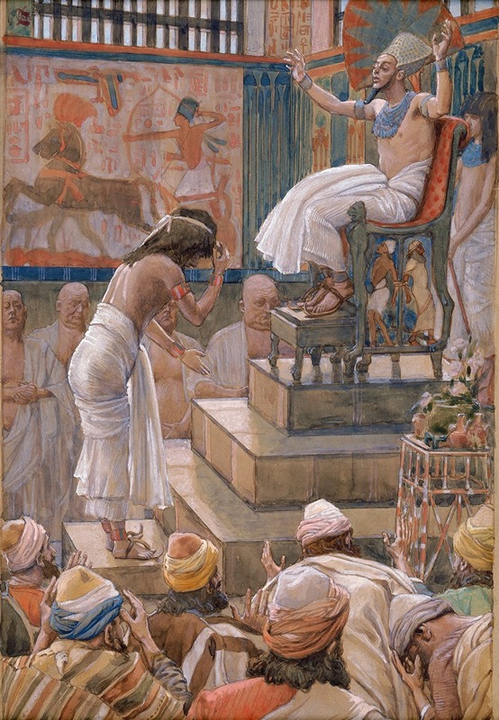 James Tissot - Joseph and His Brethren Welcomed by Pharaoh