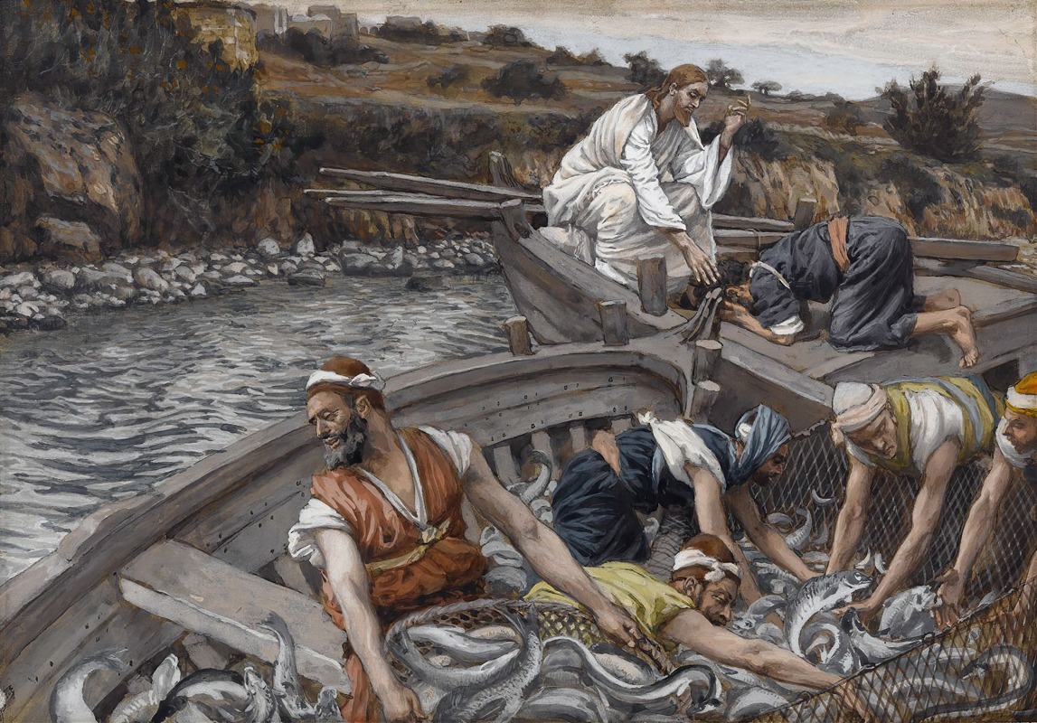 James Tissot - The Miraculous Draught of Fishes