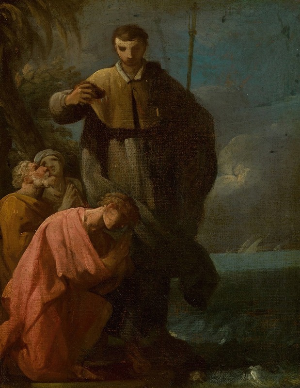 Antonio González Velázquez - The Baptism Of A Saint