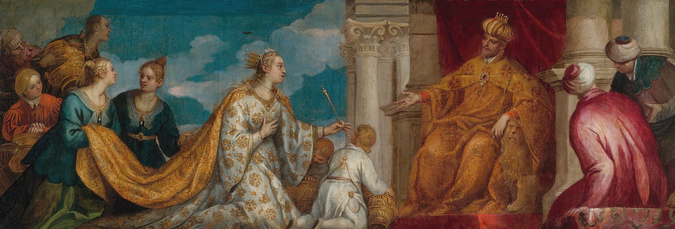 Bonifacio Veronese - The Queen Of Sheba Before Solomon