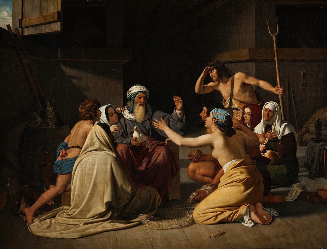 Ditlev Blunck - Noah And His Family In The Ark