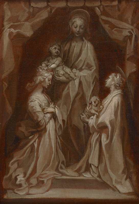 Francesco Vanni - Study for the Virgin and Child with Saints Cecilia and Agnes