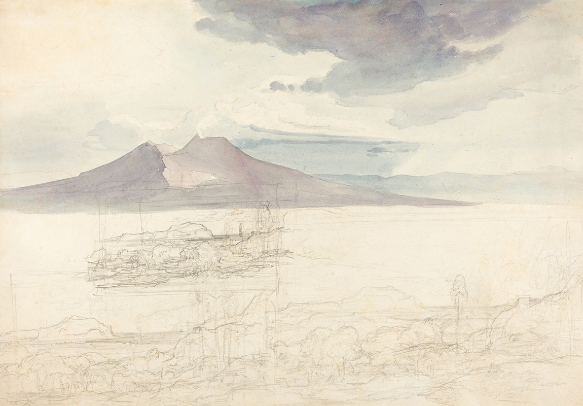 Carl Rottmann - Panoramic Views of Vesuvius and Monte Pellegrino