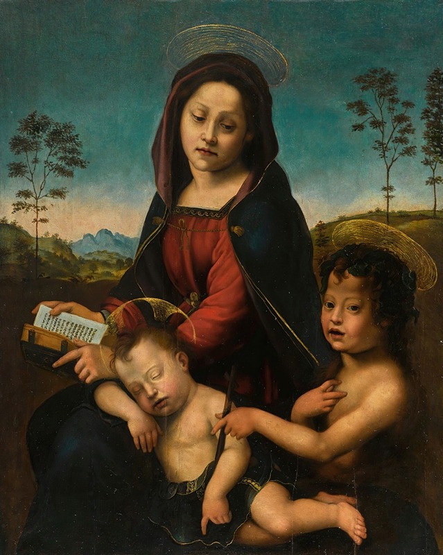 Giuliano Bugiardini - Madonna And Child With Saint John The Baptist