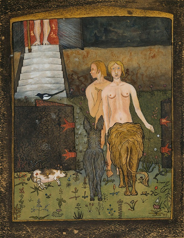 Hugo Simberg - Adam And Eve