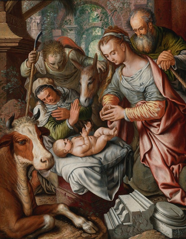 Joachim Beuckelaer - The Adoration Of The Shepherds