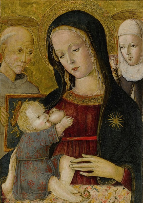 Pietro Di Domenico - Madonna And Child With Saint Bernardino And Saint Catherine Of Siena