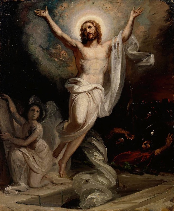 Robert Wilhelm Ekman - Resurrection Of Christ, Sketch Of The Altarpiece Of The Present-Day Central Pori Church