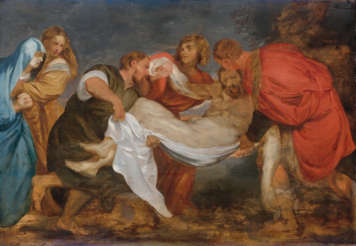 Follower of Peter Paul Rubens - The Entombment