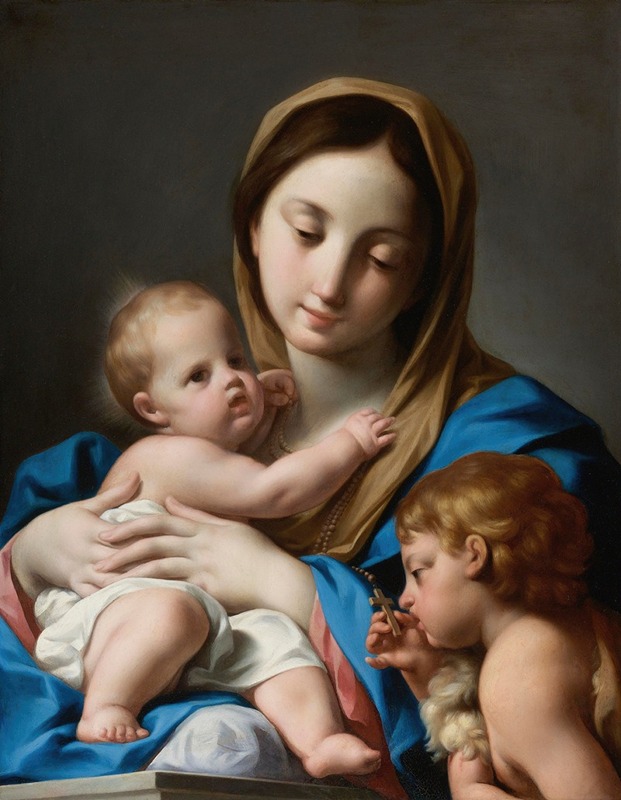 Andrea Casali - The Virgin And Child With Saint John The Baptist