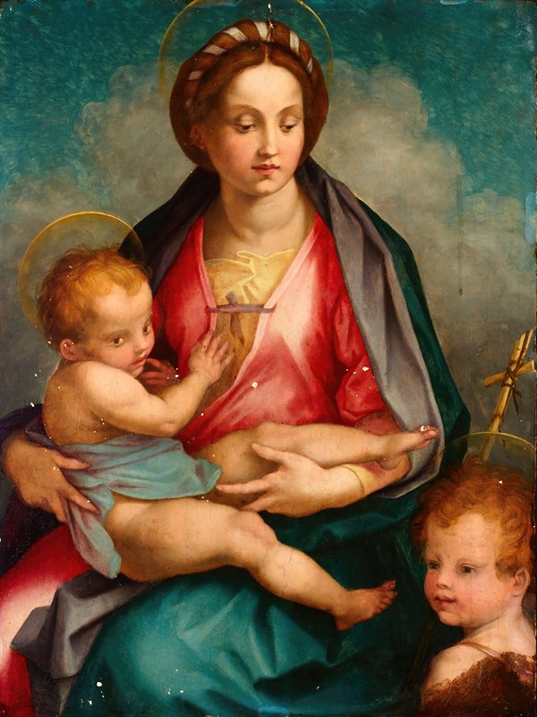 Andrea del Sarto - Madonna and Child with St John