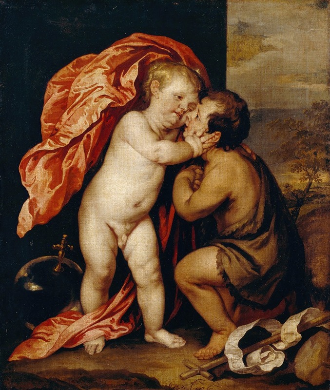 Anthony van Dyck - The Infants Christ And Saint John The Baptist