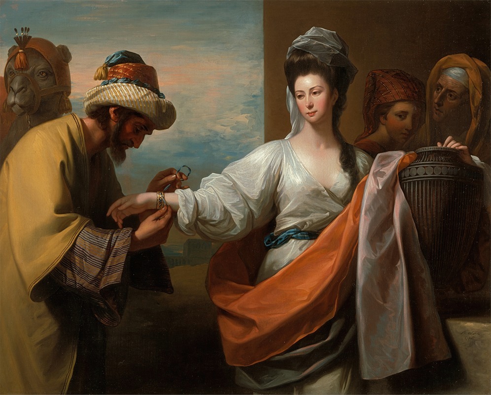 Benjamin West - Isaac’s Servant Tying The Bracelet On Rebecca’s Arm