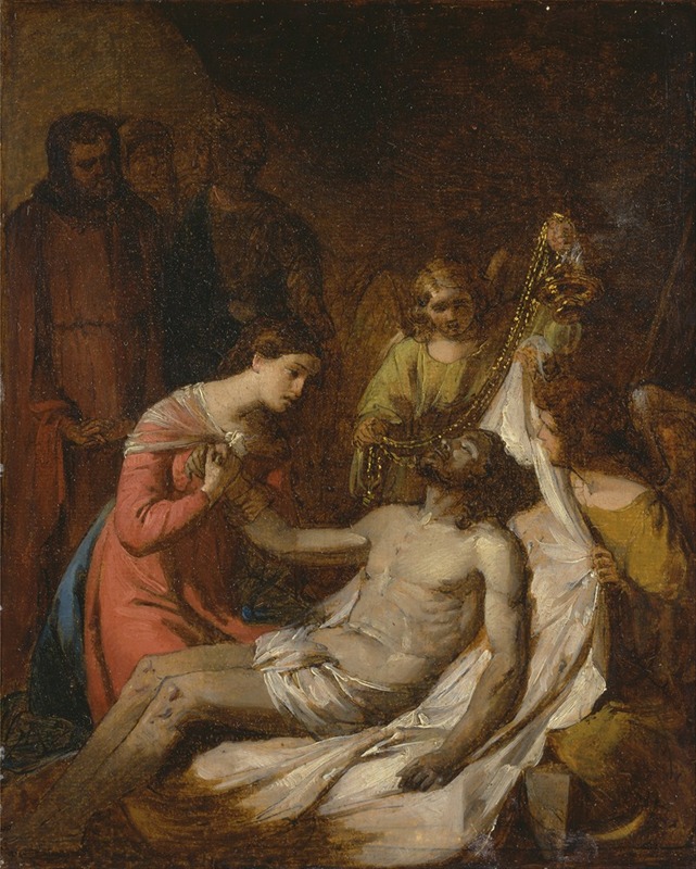 Benjamin West - Study Of The Lamentation On The Dead Christ