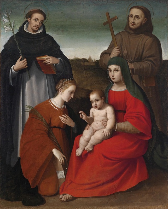 Biagio Pupini - Madonna And Child With Saints