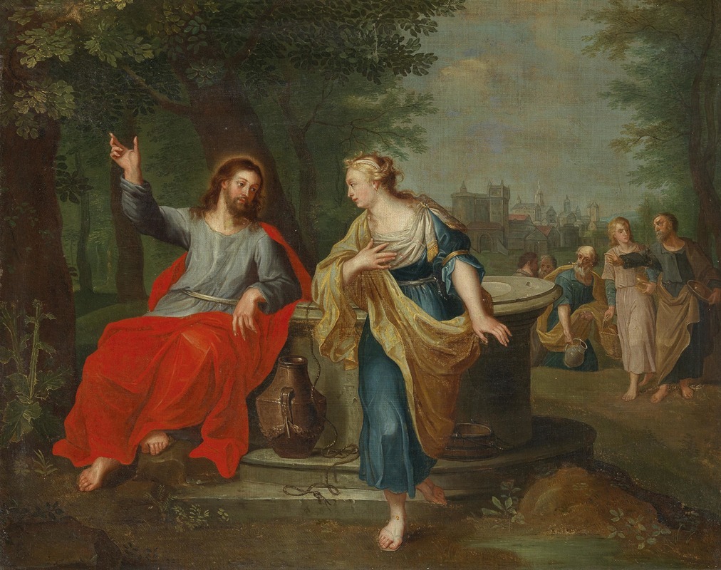 Follower of Peter Paul Rubens - Christ And The Woman Of Samaria At The Well