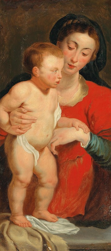 Follower of Peter Paul Rubens - The Madonna And Child