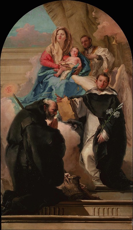 Giovanni Domenico Tiepolo - Madonna and Child with Three Saints
